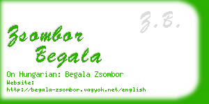 zsombor begala business card